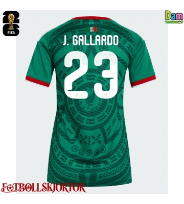 Mexiko Jesus Gallardo #23 Hemmatröja Dam VM 2026 Kortärmad